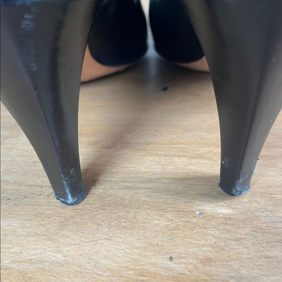 Vintage Anne Klein black leather heels 7.5 medium - Picture 6 of 7